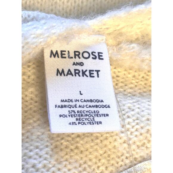 Melrose And Market NWT Open Front Cardigan L Cream Oversized Lagenlook Sweater - Picture 5 of 8